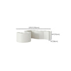 Chalk Collapsible Rectangle Up to 19 in W x 20 to 29 in/30 to 39 in/40 in & above H Unfinished Display Table with Single Pedestal Base