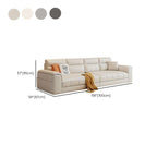 Modish Solid Color Stain Resistant Standard Sofa/Loveseat in Light Gray/White/Light Yellow for 6-Seater/5 Person/4-seater with 2 Pillows