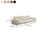 Modish Solid Color Scratch-immune Standard Sofa with Arm for 4-seater/5 Person