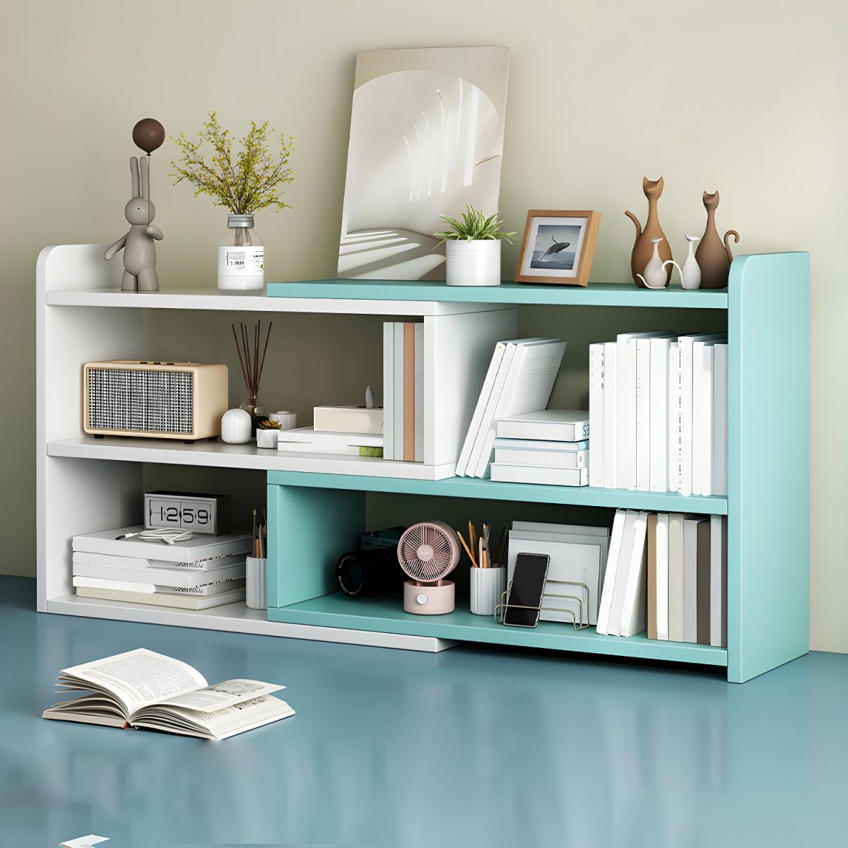 Modern Versatile Wood Bookcase for Easy Assembly and Space Efficiency