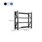 Simplistic Steel Warehouse Storage Rack with Alterable Shelf, Standing for Garage