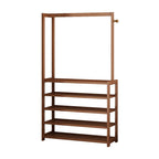 Modern Simple Style Hall Rack with 5 Shelves/4 Shelves and 1 Hook