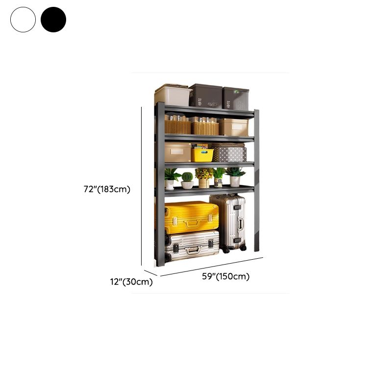 Trendy Steel Tower Shelf with Flameproof Design and Unfixed Installation