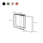 Alloy Sled Base Pub Table in Ink/Peony/Lime Green with Pull Out Feature