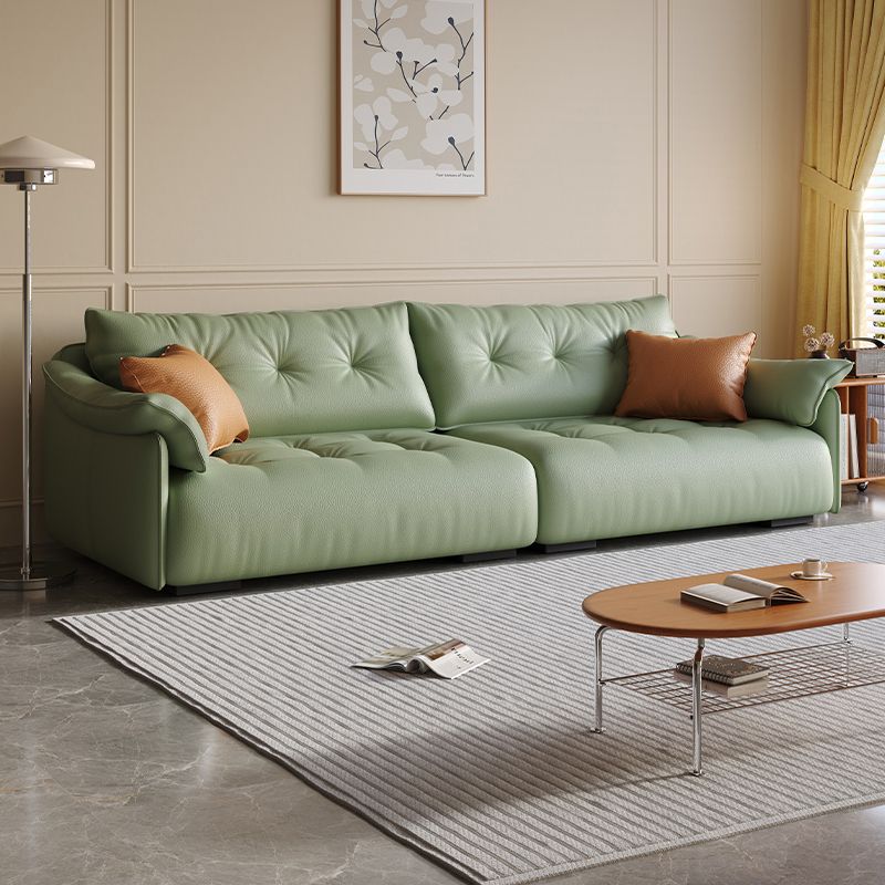 Drawing Room Standard Sofa in Midnight Black/Amber Color/Off-White with Armrest