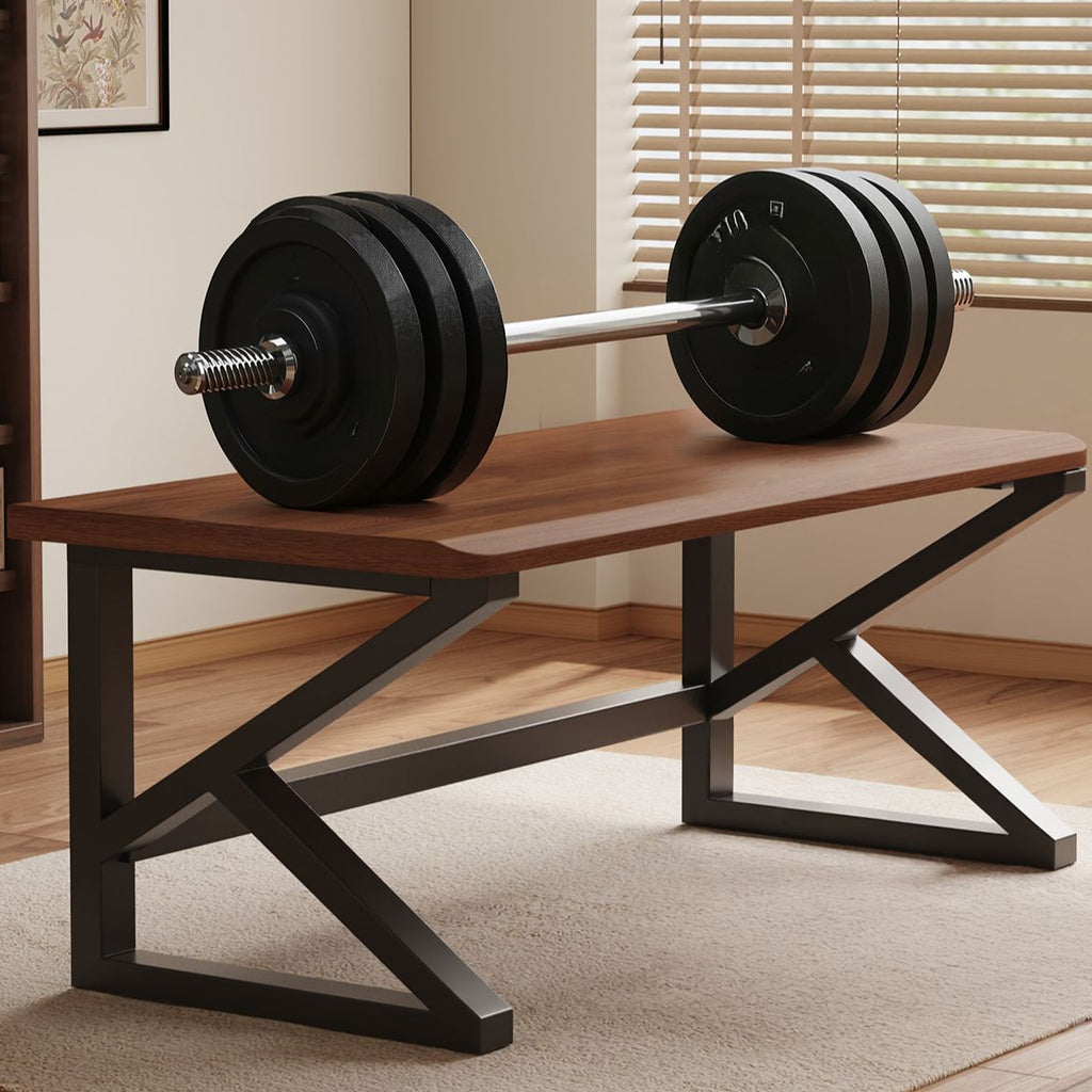 Minimalist Ergonomic Gaming Computer Desk with Sled Base and Independent Structure, Featuring Headphone Hook and Solid Wood Top