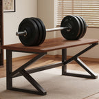 Minimalist Ergonomic Gaming Computer Desk with Sled Base and Independent Structure, Featuring Headphone Hook and Solid Wood Top