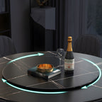 Modern 1/2/7 Pieces Dining Set Round Sintered Stone Dining Table for Dining Room