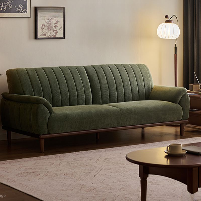 Modern Solid Color Scratch-defiant Standard Sofa in Emerald Green, Seats 2/1-seater with 1 Pillow