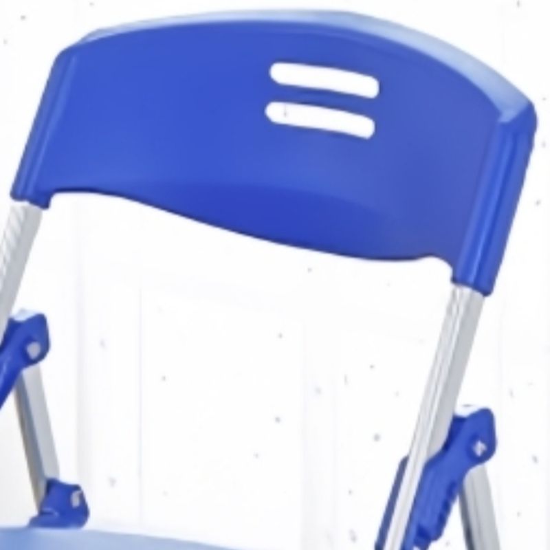 Modish Fold-up Solid Color Multipurpose Chair/Side Chair with Metal Frame and Airy Back for Linoleum