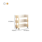 Composite Wood Vertical Organizer Shelf with 4/5/3 Shelves and Open Back