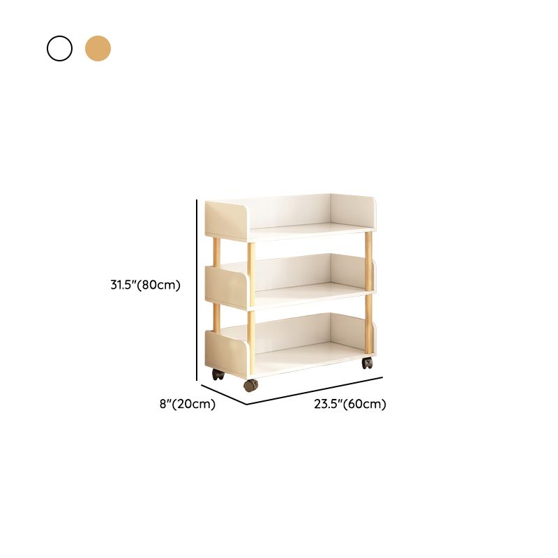 Composite Wood Vertical Organizer Shelf with 4/5/3 Shelves and Open Back