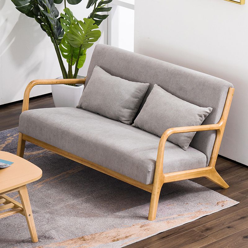 Comfortable Scandinavian Sofa with Foam Cushioning and Non-Skirted Design
