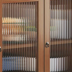 Auburn Modern Simple Style Bamboo Sideboard with 2 Drawers, Narrow Design, 1 Shelf, and 3/2 Doors