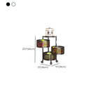 Square/Round Portable Center with Alloy Countertop and Basket, Available in 4/3 Baskets