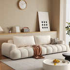 Off-White Standard Sofa with Armrest for Drawing Room