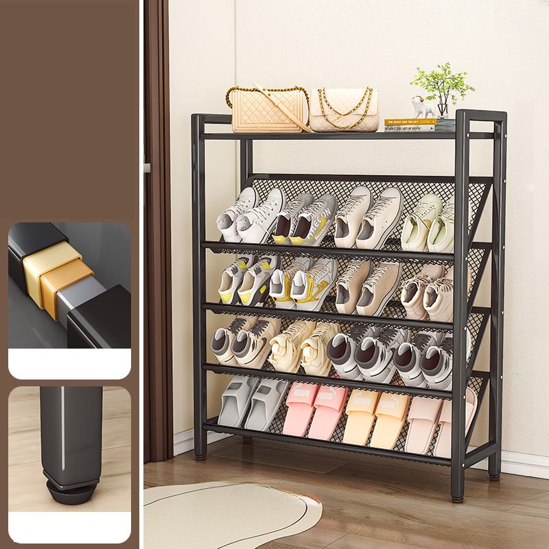 Modern Steel Shoe Shelf with 5 Tiers/4 Tiers/3 Tiers and Unattached Shelf