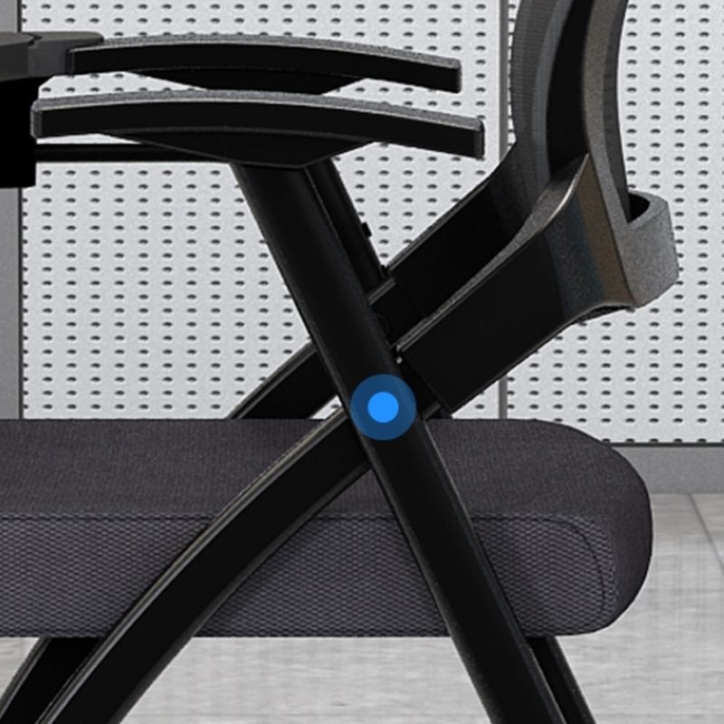 Solid Color Side/Multipurpose Chair with Handrail, Foldable Metal Frame, 1 Chair Compatible with Tile Flooring