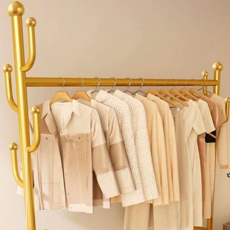 Modern Simple Style/Glam Hall Rack with Receptacle, Steel Frame, 1 Basket, and Shoe Storage
