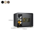 Steel Security Safe with Battery, Pry Resistant, Lockable with Keys and Shelves