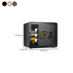 Steel Security Safe with Battery, Pry Resistant, Lockable with Keys and Shelves