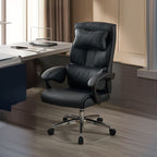 Multi-levelled Single Color Solid Back Panel Aluminum Frame Chair in Silver with Lumbar Support, Adjustable Backrest, and Glide Movement