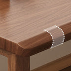 Gaming Computer Desk in Minimalist Style with Crack Resistant Sled Base and Independent Structure Featuring Wire Management in Solid Wood