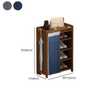 Art Deco Bambusa Rectangle Shoe Rack with 7 Shelves/6 Shelves/5 Shelves, Floor Mounted for 11-20 Pairs/1-10 Pairs/21-30 Pairs in Drawing Room