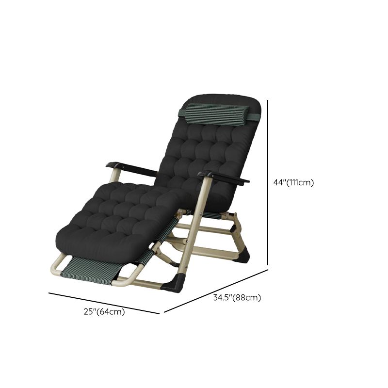 Contemporary Solid Color Reclining Chair with Non-Rocking Base, Removable Cushion, Locking Back Angle, Decorative-Stitched Tufting, and Independent Back Movement