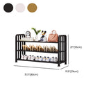 Art Deco/Glam Alloy Rectangle Shoe Rack with 6/5/4 Shelves for 1-30 Pairs in Drawing Room