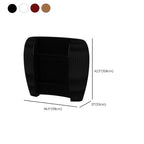 Contemporary Oblong Reception Desk in Ink/Dark Gray Polymerized Material Top