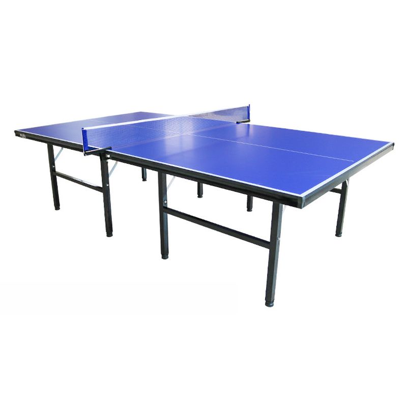 Versatile Indoor and Outdoor Cerulean Ping Pong Table with Freeze Resistant Features and Included Table Tennis Paddle