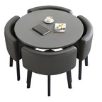 Modern Wood Dining Table Set 5 Pieces Dining Set for Home Use