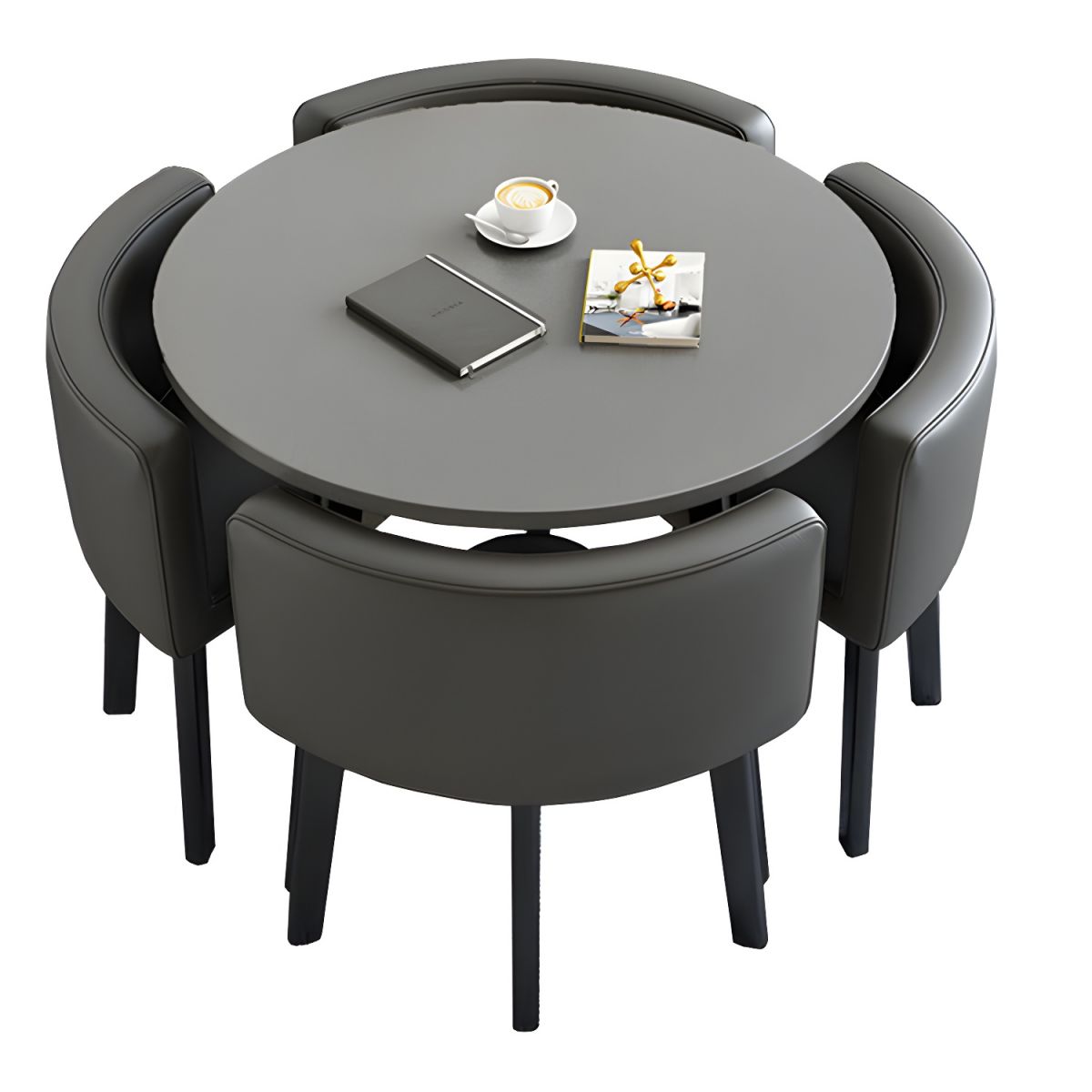 Modern Wood Dining Table Set 5 Pieces Dining Set for Home Use