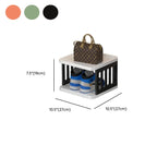 Art Deco Polymerized Material Square Shoe Rack with 2/3/4 Shelves, 1-10 Pairs Capacity for Drawing Room