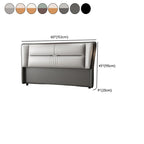 Trendy Panel Headboard in Natural Wood with No Distressing, Rectangle Shape for Twin XL/Full/Queen Bed, Featuring Sponge Upholstery and Standard Height