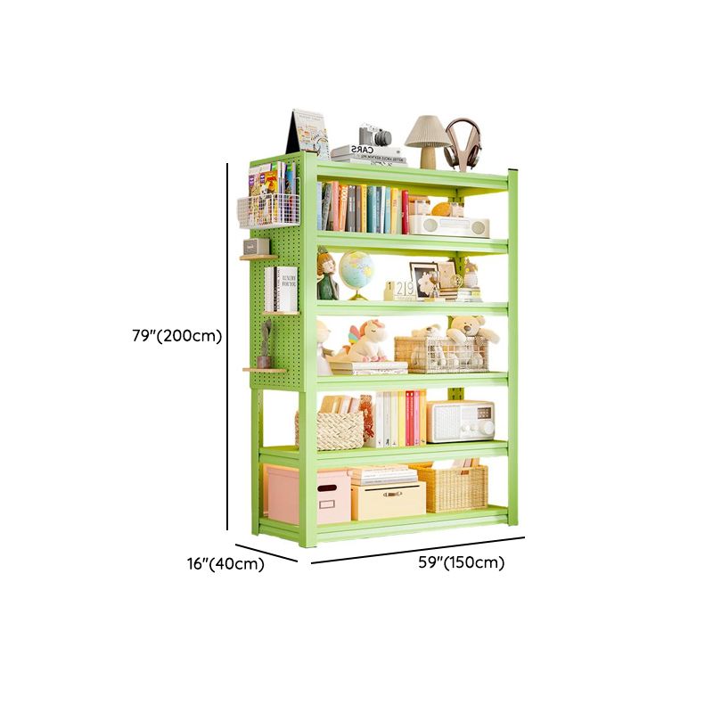 Olive Green Simplistic Wire Warehouse Storage Rack with Alterable Shelf and Standing Installation