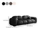 Trendy Solid Color Stain Resistant Loveseat in Grey/Emerald Green/Beige with Arm, Seats 2 with 2 Pillows