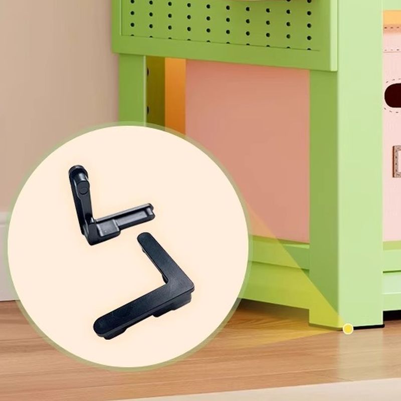 Olive Green Simplistic Wire Warehouse Storage Rack with Alterable Shelf and Standing Installation