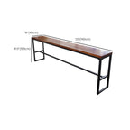 Contemporary Solid Wood Pub Set 1/6 Pieces Rectangle Bar Height Bar Set