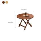 Veneer Dining Table with Crossed Legs, Foldable Square Top for 2-seater/Seating for 4, Scratch Resistant