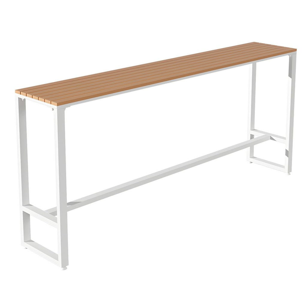 Rectangle Footrest Pub Dining Set 1/4/5 Pieces Outdoor Industrial Bar Pub Table Set