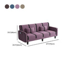 Trendy Solid Color Stain Resistant Standard Sofa/Loveseat in Dark Gray/Cerulean/Light Brown with Arm, Seats 3/2 People, and 2 Pillows