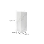 Up to 19 in L x 30 to 39 in/20 to 29 in H Stone Marble Square Unfinished Display Table