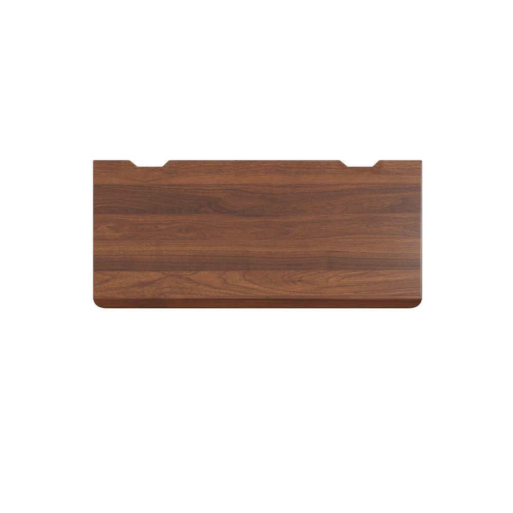 Gaming Computer Desk in Minimalist Style with Crack Resistant Sled Base and Independent Structure Featuring Wire Management in Solid Wood