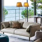 Modern Solid Color Scratch-defiant Standard Sofa/Loveseat/Single Sofa in Grey for 4/3/2-seater