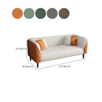Contemporary Faux Leather Tuxedo Sofa with Water Resistant Design and Foam Seat Cushions