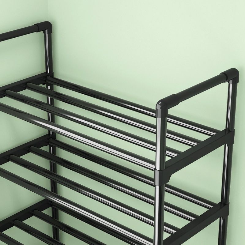 Midnight Black 3 Tiers/5 Tiers/4 Tiers Shoe Shelf with Accessible Storage