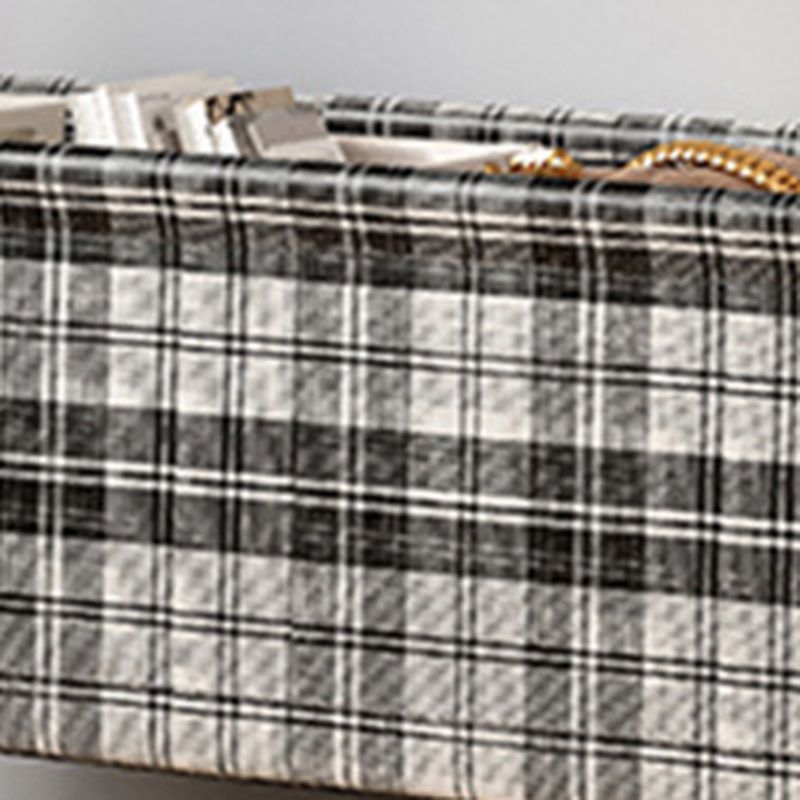 Modern Simple Style Hall Rack with Receptacle, Steel Frame, 1 Basket, and Alloy Hook