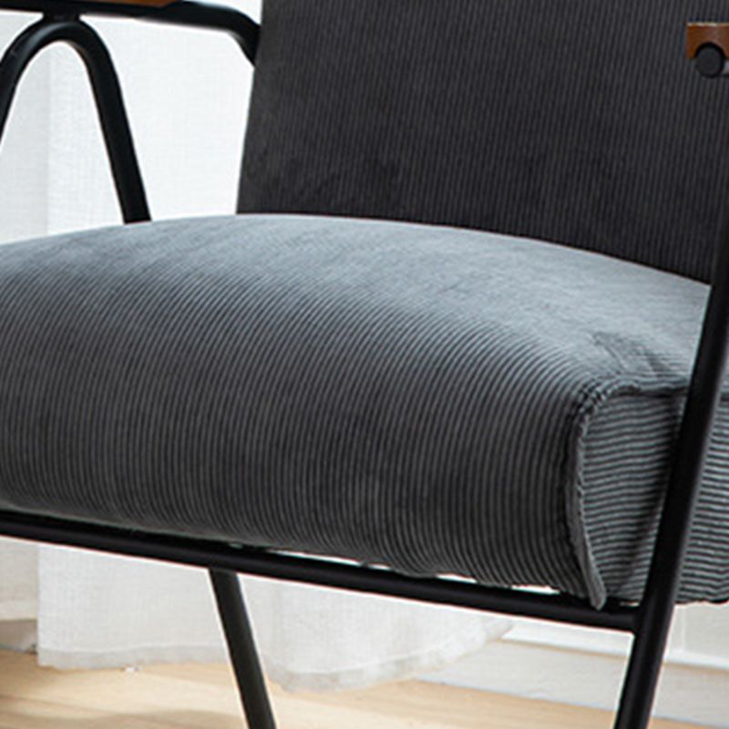 Modern Simple Style Single Sided Booth in Gray/Dark Blue/Multiple Colors with Armrest and Foam Upholstery Fill
